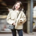 13 sản phẩm tốt Hàn Quốc phiên bản 2017 mới mùa đông sinh viên lỏng mỏng người đàn ông ngắn áo len nữ áo ngắn áo khoác lót lông nữ Áo khoác ngắn