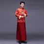 Ngôi sao 2018 trình diễn Wo chú rể Trung Quốc ăn mặc bánh mì nướng đám cưới của nam giới sườn xám đẹp
