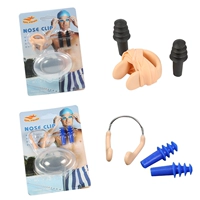 Chuyên nghiệp bơi mũi clip nút tai chống trượt clip thiết bị bơi cung cấp lặn mềm silicone không thấm nước nút tai đồ bơi kín đáo