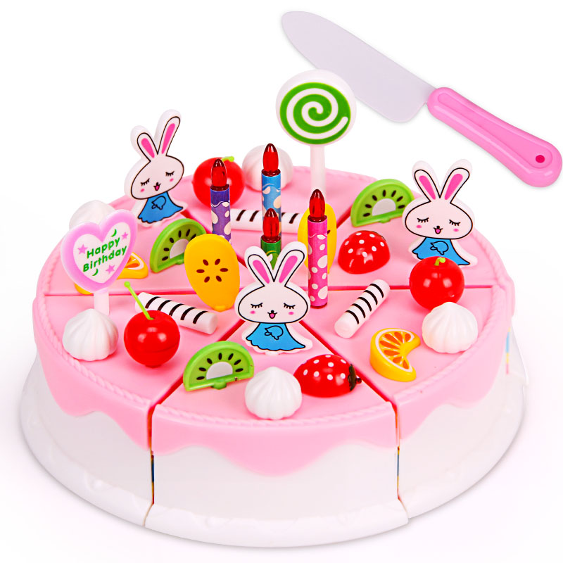 过家家生日蛋糕礼物儿童仿真7寸蛋糕水果切切乐切切看小女孩玩具