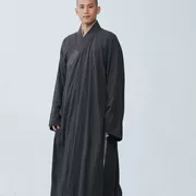 Áo khoác cotton mùa xuân và mùa thu Ciyuan Áo choàng nam phong cách Trung Quốc Trang phục dân tộc Áo choàng tu sĩ Phật lớn áo dài