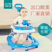 6-9-18 tháng bé trai và bé gái được gia cố ghế an toàn chống chân cho bé tập đi bộ đẩy chân