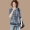 Sumu gốc kích thước lớn màu sắc tương phản sọc trùm đầu áo len nữ mùa thu Hàn Quốc phiên bản lỏng thường áo thun áo ML3112 áo khoác dù nữ