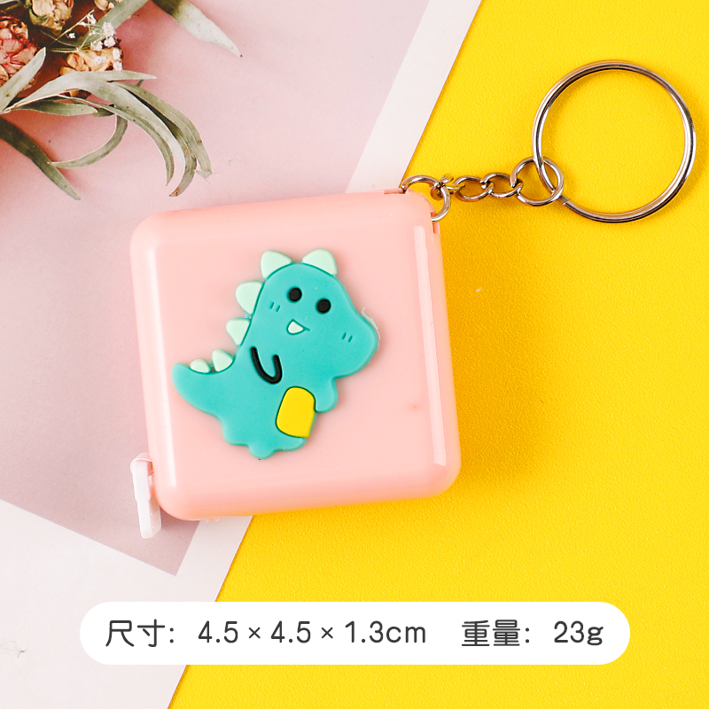 Foundation Dinosaursruler Small tape measure Mini With you portable 1.5 Mipi ruler lovely Measure waist circumference bust Three circumference Soft ruler clothes ruler