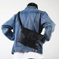 Мужская японская полиуретановая сумка через плечо для отдыха, трендовая сумка на одно плечо, маленькая сумка клатч, рюкзак, из натуральной кожи