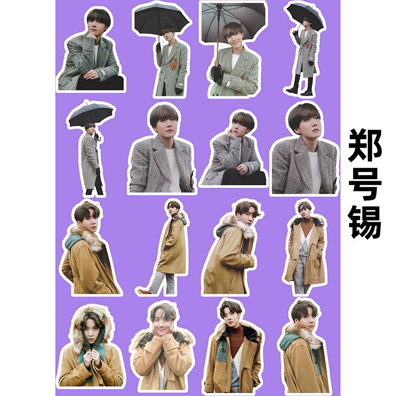 Zheng HaoxiBulletproof Youth League MAPOFTHESOULWINTER periphery waterproof Stickers Collection