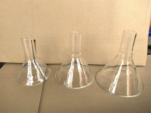 Стеклянная матовая воронка, 100мм