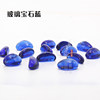 Transparent glass gem blue 50 capsules