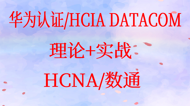 华为认证/HCIA DATACOM 理论+实战/HCNA/数通/完整视频教程题库