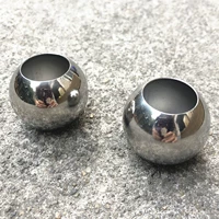 Внешний диаметр 30*17,5 Двойной отверстие шарик 04 Истинный цвет белый шарик