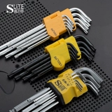 Мощный шестиугольный корпус гаечного ключа 1,5-10 мм расцвета сливы с отверстиями Группа инструментов T10-T50 Gonging 1/16