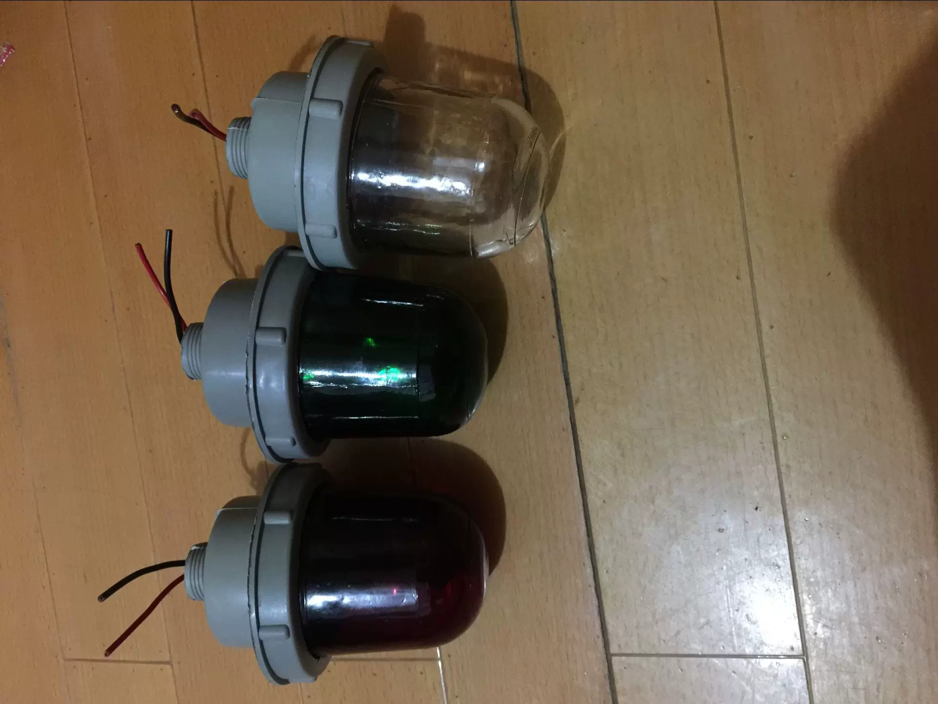 Marine lights, red green transparent ceiling light