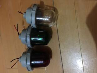 Marine lights, red green transparent ceiling light