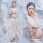 175 phụ nữ mang thai ảnh nghệ thuật váy cưới váy ảnh chụp ảnh studio ảnh bụng lớn quần áo quần áo quần áo cho thuê thời trang váy áo bà bầu mùa đông