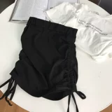 Мини-юбка, юбка, А-силуэт, с акцентом на бедрах