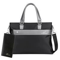 Черный бумажник, ткань оксфорд