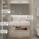 [Одиночный горшок] 100см Smart Bearlight Full Mirror Cabinet +[угловой дизайн/бассейн Corer] +заказ для установки