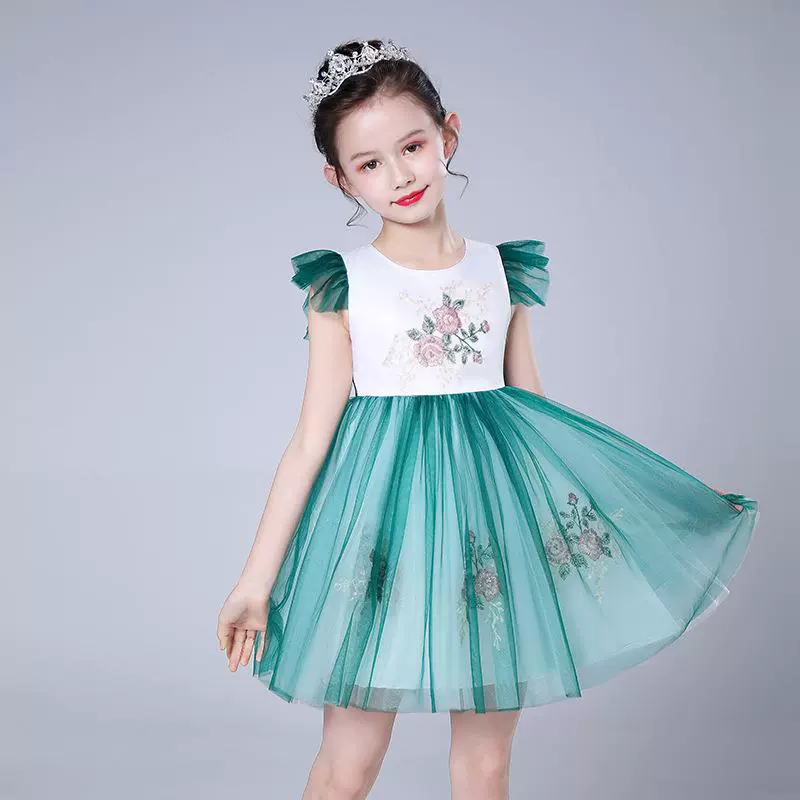 Váy trẻ em mẫu mùa hè 2020 váy lưới công chúa mới cho bé gái váy đầm trẻ em 3-12 tuổi - Váy trẻ em