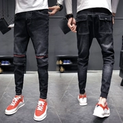 Mùa hè chín điểm quần jeans nam phiên bản Hàn Quốc của giới trẻ tự tu dưỡng quần âu xu hướng quần nam mỏng phần nam - Quần jean