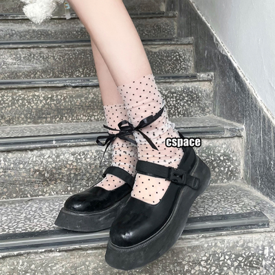 taobao agent Moro -cho -dot, rope, transparent mesh socks, summer pile of lace lace strap short socks in the middle, pornographic stockings