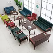 Phòng tiếp tân họp bàn đàm phán gỗ rắn bàn làm việc nội thất văn phòng sofa đào tạo bàn boong tựa lưng nhà hàng trà - FnB Furniture