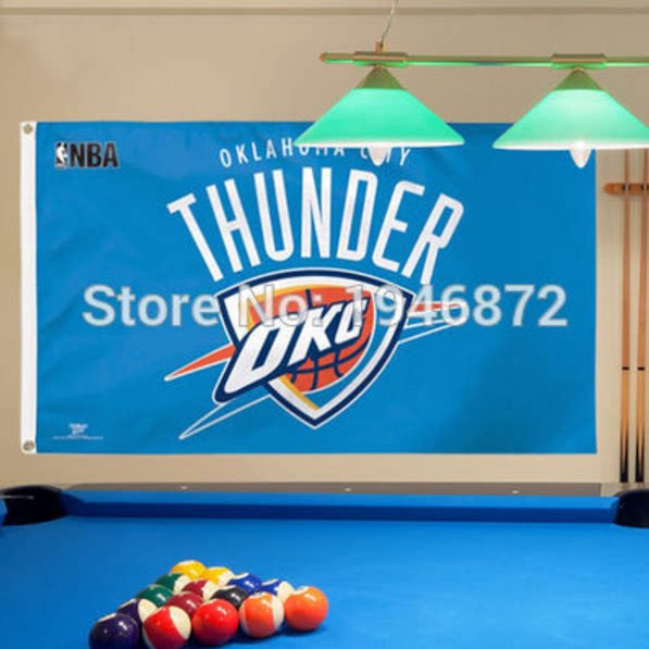 Иностранная торговля Флаг команды баскетбол Thunder NBA Оклахома Сити Thunder Флаг команды