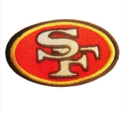 Đội bóng đá Mỹ dán vải thể thao dán băng dính dày San Francisco 49ers PATCH - bóng bầu dục