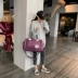 Túi du lịch Hồng Kông phiên bản Hàn Quốc Túi du lịch sức chứa lớn đi công tác ngắn hạn có thể dùng làm túi tập thể dục gấp có xe đẩy balo mini nữ cao cấp ba lo da nữ Balo thời trang nữ