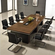 Bàn ghế văn phòng mới hình chữ nhật bàn họp văn phòng đơn giản hiện đại đàm phán kinh doanh bàn ghế kết hợp - Nội thất văn phòng