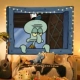 Ban Đầu Bạch Tuộc SpongeBob Hoạt Hình Treo Vải Trang Trí Tường Phòng Ngủ Sáng Tạo Nền Vải Dễ Thương Ngộ Nghĩnh Tấm Thảm thảm treo tường anime