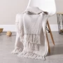 waffle Mỹ điều hòa không khí chăn trang trí mô hình thảm tua phòng chụp cuối giường khăn mền khăn chăn giải trí - Ném / Chăn chăn lông cừu pháp