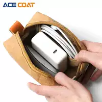 ACECOAT phụ kiện kỹ thuật số lưu trữ túi dữ liệu cáp tai nghe mảnh vỡ túi đa chức năng di động bảo vệ đĩa cứng vải - Lưu trữ cho sản phẩm kỹ thuật số đựng tai nghe