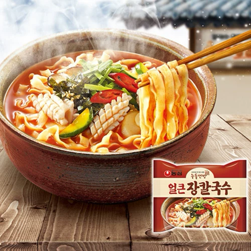 Южная Корея импортированные фермеры, корейская лапша с ножом в стиле корейского стиля 103 г мгновенного супа с лапшой Установка рамэн мгновенная лапша