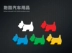 Miếng dán phản quang Parkour phía sau miếng dán phản quang an toàn phản quang 99% hình con chó con hoạt hình cá tính miếng dán xe tem xe oto logo xe ôtô 