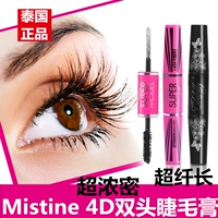 Thái lan đích thực Mistine đúp head 4D mascara dài dày dày curling kéo dài tăng trưởng lỏng không thấm nước không nở mascaran