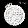 10mm white candy beads【85G】