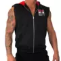 New Muscle Brothers Thể dục Thể thao Chạy bộ ngoài trời Quần áo nam Zipper Zipper vest Bóng rổ Không tay Áo - Áo thể thao áo ba lỗ adidas nam