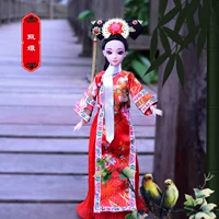 Một bộ đầy đủ 12 giấc mơ chung siêu lớn trang phục búp bê đồ chơi cô dâu tòa án cổ tích Trung Quốc thời nhà Thanh váy nữ - Búp bê / Phụ kiện công chúa búp bê