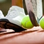 Huấn luyện viên quần vợt bóng đơn vành đai hồi phục thiết lập dây tự đào tạo tập thể dục thiết bị đàn hồi cung cấp thiết bị - Quần vợt vợt tennis khổng lồ