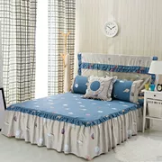 Váy ngủ cotton đơn mảnh phong cách Hàn Quốc công chúa ren váy ngủ bed cover quilt cover bed cover cotton đơn váy đôi - Váy Petti