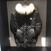 Adidas clover truy cập mẫu nữ chính hãng khâu cổ áo lông thú áo khoác cotton Ái chà - Quần áo độn bông thể thao