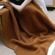 Nordic dày kim chăn len giải trí chăn mền sofa ngủ trưa đan máy lạnh chăn mền dưới chân trang trí giường chăn - Ném / Chăn