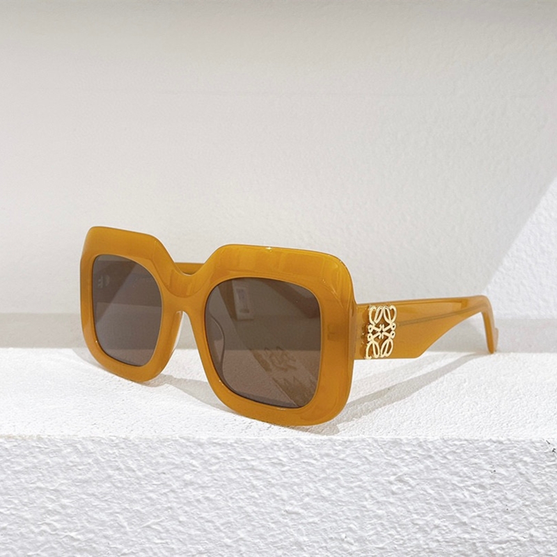 Yellow Frame Tan2021 new pattern Luo Yiwei Sunglasses female personality tide European style Large frame square Big face face without makeup Simplicity Sun glasses