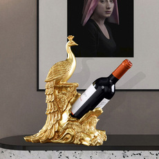 Подставка для вина 欧式创意红葡萄酒架摆件轻奢家居客厅酒柜电视柜装饰乔迁送人礼品 Dragon and