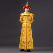 Áo choàng mới của hoàng đế trang phục trang phục Tang phù hợp với Hanfu thời nhà Thanh cổ đại Han Wudi - Trang phục dân tộc