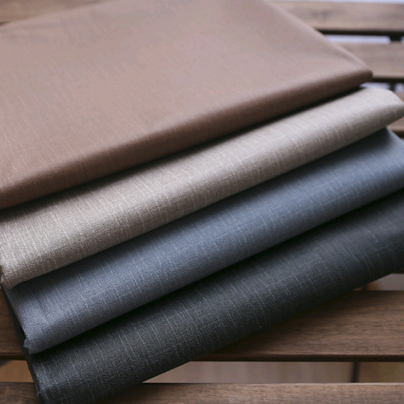 Thickened pvc plastic cotton and linen texture waterproof tablecloth, oil-proof, no-wash tablecloth in beige, coffee, gray and khaki
