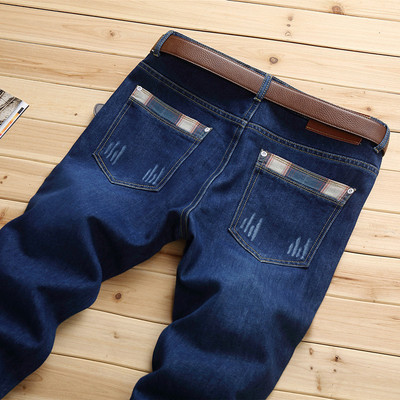 Của nam giới jeans nam thẳng lỏng kích thước lớn mùa hè phần mỏng quần nam giản dị siêu mỏng nam mùa hè quần dài triều Cao bồi