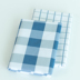 Vải kẻ sọc màu xanh Nhật Bản và Hàn Quốc vải cotton khăn trải bàn rèm gối sofa handmade diy linen dày mới Vải vải tự làm