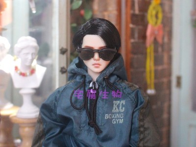 taobao agent Handsome black sunglasses/sunglasses -OB27 male head Azone Xinyi LICCA baby glasses