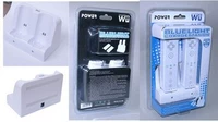 Wii xử lý bộ sạc đôi chỗ ngồi wii xử lý người giữ pin wii đôi sạc điện đôi sạc WII trần - WII / WIIU kết hợp wii u